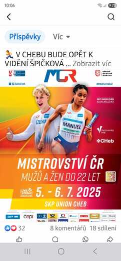 Kalendář sportovních akcí 2025