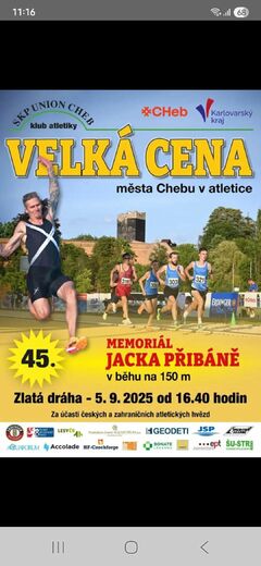 VELKÁ CENA MĚSTA CHEBU - MEMORIÁL JACKA PŘIBÁNĚ 2025